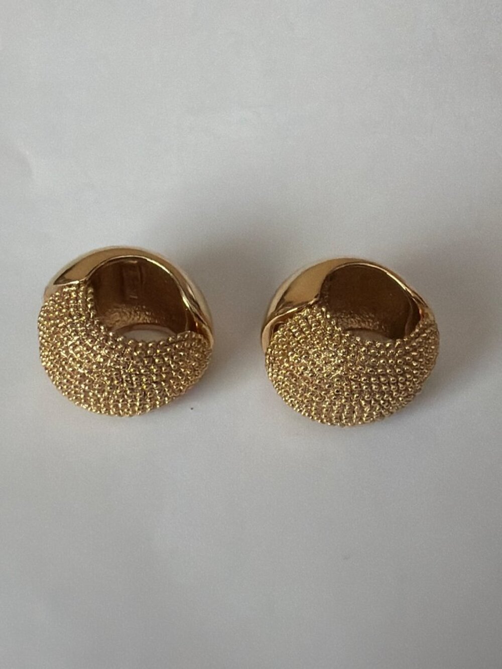 Vintage Monet & Erwin Clip On Earring Lot of 4 Pairs Gold Silver Designer - Picture 8 of 16